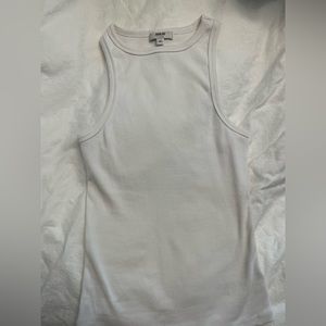 Agolde rib tank white